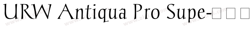 URW Antiqua Pro Supe字体转换